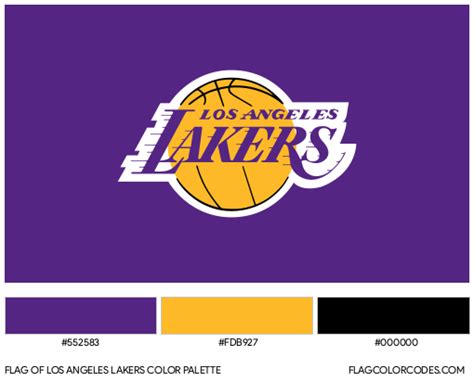 Los Angeles Lakers Team Colors HEX, RGB, CMYK, PANTONE, 48% OFF