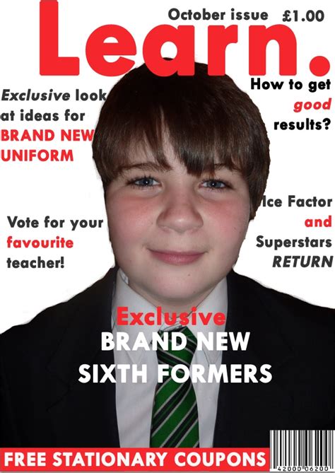 Rebecca Mains, Media: School Magazine Front Cover