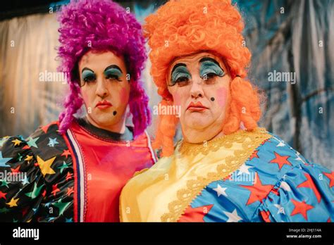 Pantomime dame makeup hi-res stock photography and images - Alamy