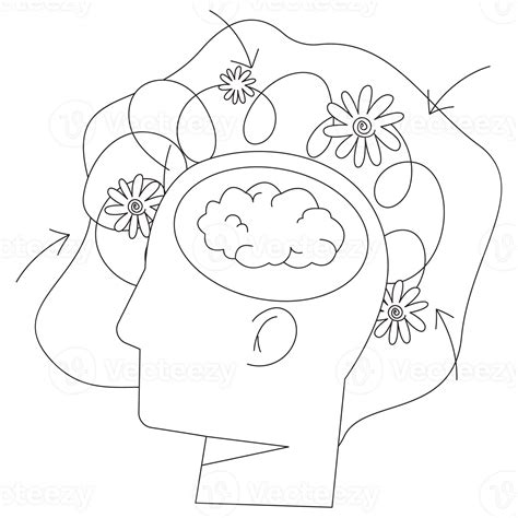 Flower Peace Of Mind Mental Health D Outline Illustrations Png