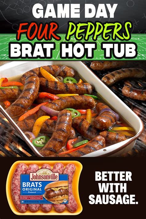 Pepper Brat Hot Tub Recipe Smoked Food Recipes Recipes Grilling Recipes