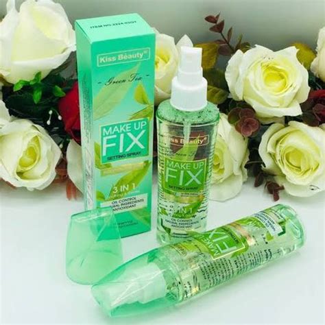 Kiss Beauty Kiss Beautymake Up Fix Setting Spray Green Tea Best Price