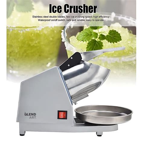 Electric Ice Crusher Premium Machine With Single Blade - BlendArt