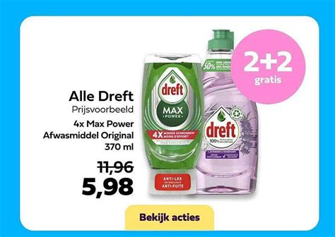 Alle Dreft X Max Power Afwasmiddel Original Ml Gratis