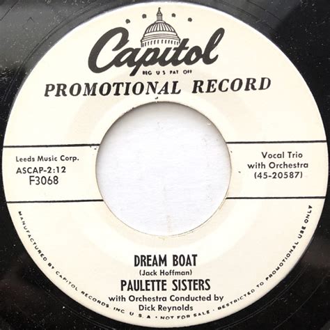 The Paulette Sisters Dream Boat Let My Honey Be Discogs