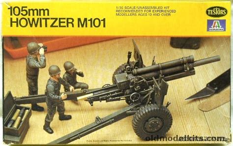 Testors 1 35 M101 105mm Howitzer With Crew 828