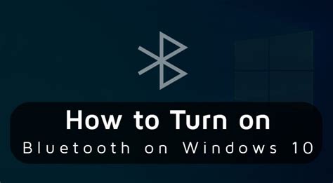 How to Turn On Bluetooth On Windows 10 {Quick Solutions}