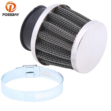 POSSBAY 35MM Universal Motorcycle Air Filter For Harley Honda Yamaha