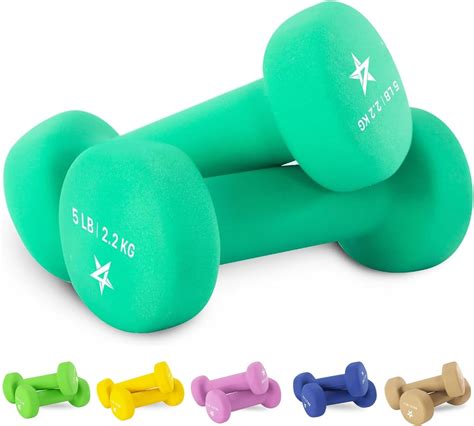 Neoprene Coated Dumbbell Hand Weight Sets Of 2 Multiple Weight