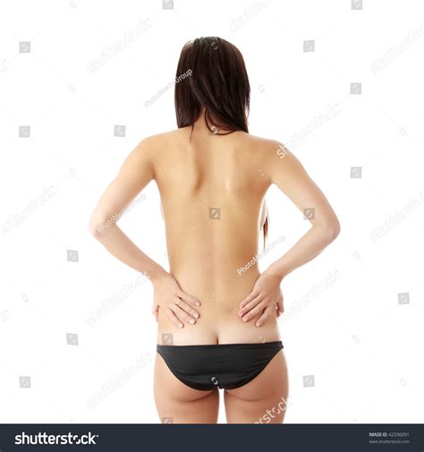 Nude Woman Behind Back Pain Concept Stock Photo Shutterstock