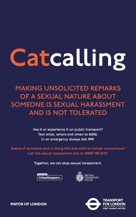 Tfl Launches New Campaign To Tackle Sexual Harassment On Public