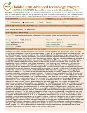 Fillable Online Research Citrusrdf Citrus Genome Sequencing Full Speed