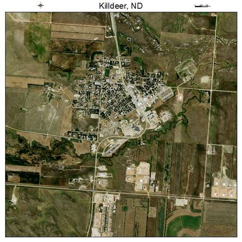 Aerial Photography Map of Killdeer, ND North Dakota