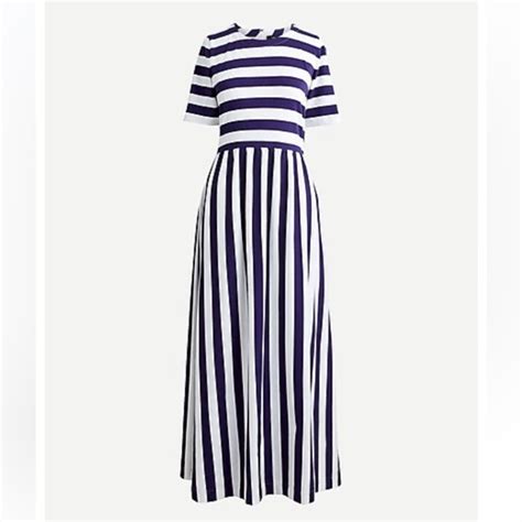 J Crew Dresses Maxi Dress In Rugby Stripe Poshmark