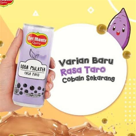 Jual Bagus Del Monte Taro Boba Milktea Caramel Cheese Coffee