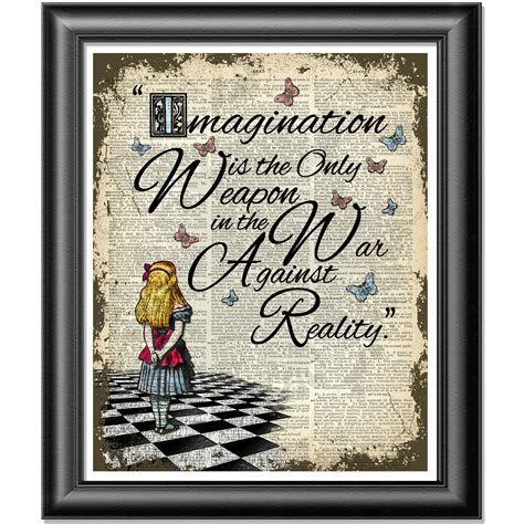 Alice in Wonderland Imagination Wall Art Print Unframed Home Gift | eBay