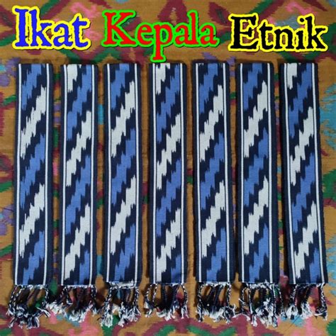 Jual Ikat Kepala Etnik Dayak Kalimantan Kain Tenun Shopee Indonesia