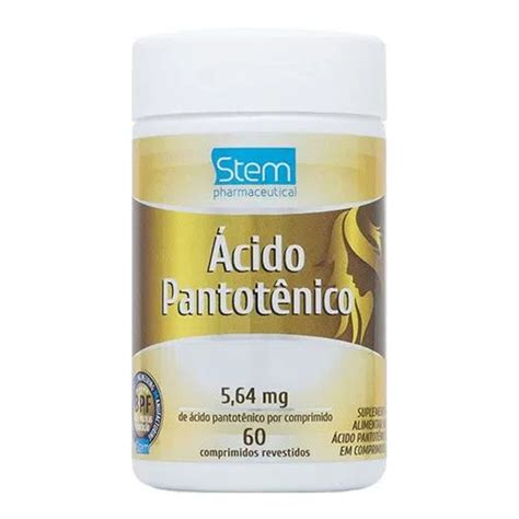 Ácido Pantotênico Para Que Serve - Vitamina B5 Ácido Pantotênico Stem 60 Comprimidos - Drogarias Pacheco