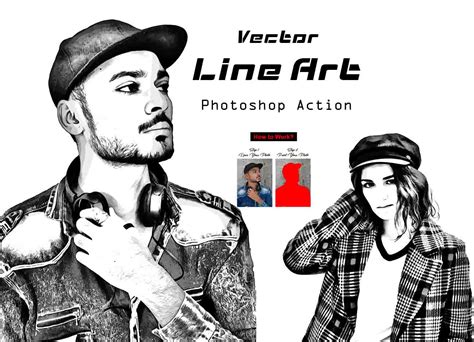 Vector Line Art Photoshop Action - FilterGrade