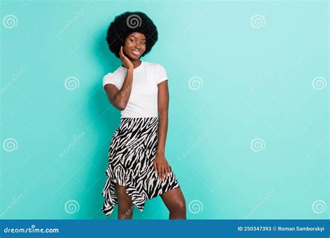 Photo Of Cool Short Hairdo Brunette Millennial Lady Wear White T Shirt