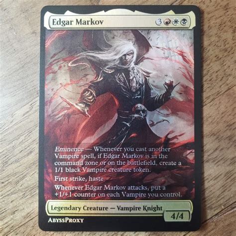 Edgar Markov B Foil Abyss Proxy Shop