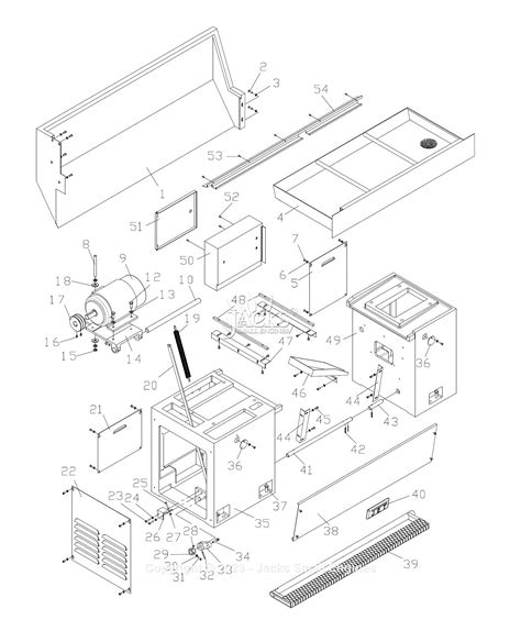 Jet Tools GH-1440 Geared Head Lathe 14x40 inch 322830 Parts Diagram for Parts List 12 - Stand ...