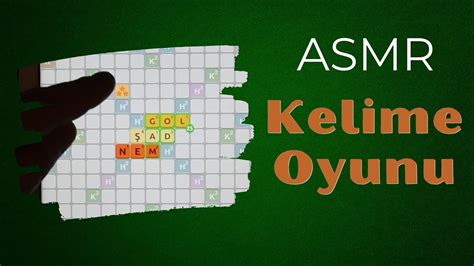 ASMR Oyun canlı Kelime oyunu Online Oyun Fısıltı ve yarı anlaşılır