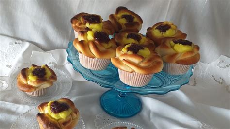 Ružice sa vanil kremom Vanilla cream muffins YouTube