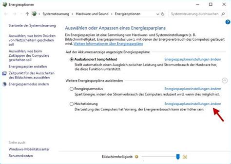 Energiesparplan Einstellungen In Windows Ndern