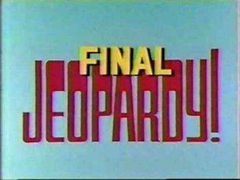 Jeopardy! 1984 3 Final Jeopardy! by JDWinkerman | Finals, Tech company ...