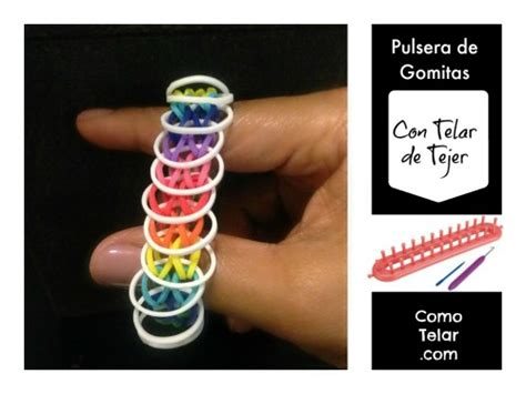 Pulsera De Gomitas Con Telar De Tejer Comotelar