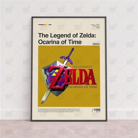 The Legend Of Zelda Ocarina Of Time Poster Sold By Mary Grafilo Sku 43036593 Printerval