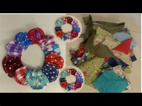 Diy How To Make Flower Scrunchies Out Of Patchwork Sisa Kain