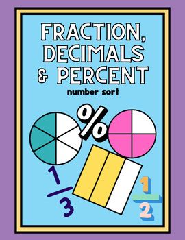 Fraction, Decimal, Percentage Sort | TPT