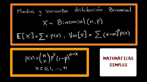 Valor esperado y varianza distribución Binomial Función generadora de