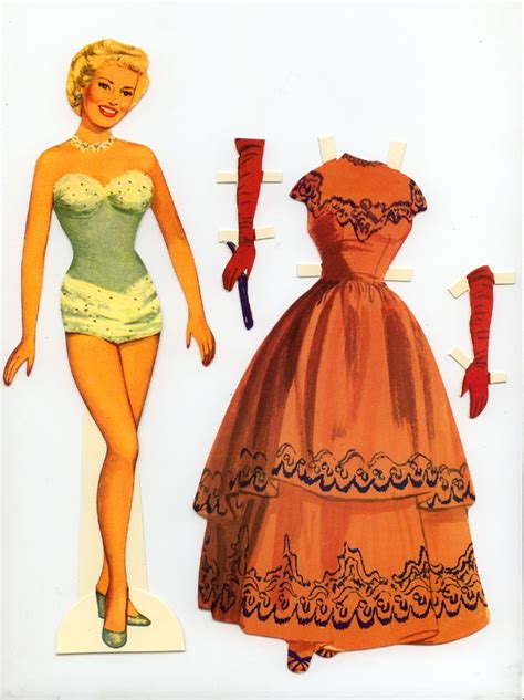 Betty Grable Paper Doll Paper Dolls Vintage Paper Dolls Paper Dolls