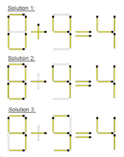 matchstick puzzles printable brain teasers - matchstick puzzles - Sims ...