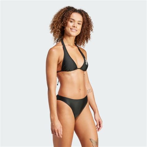 Adidas Padded Sportswear Neckholder Bikini Black Free Delivery