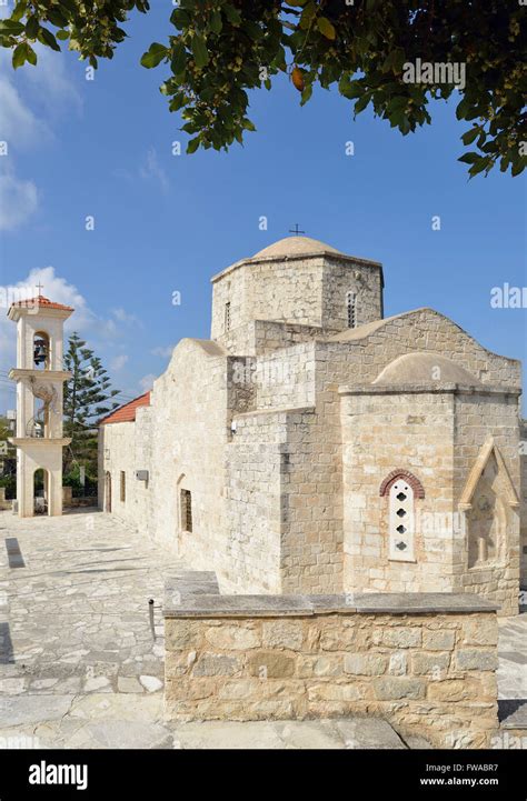 15th Century Church Of Panagia Chryseleousa Lysos Cyprus Stock Photo