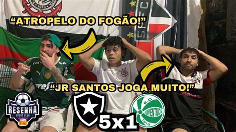 BOTAFOGO 5x1 JUVENTUDE REACT GOLS MELHORES MOMENTOS BRASILEIRÃO