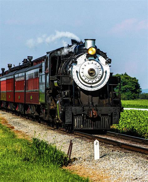 Engine 90 Strasburg Railroad Photograph by William E Rogers - Pixels