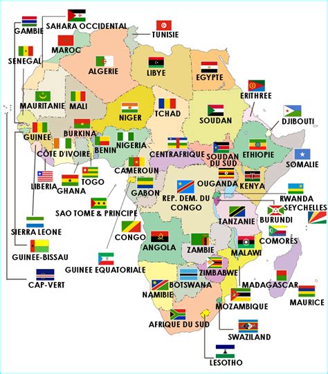 Pr Sentation Imagen Carte D Afrique Avec Les Pays Et Les Capitales