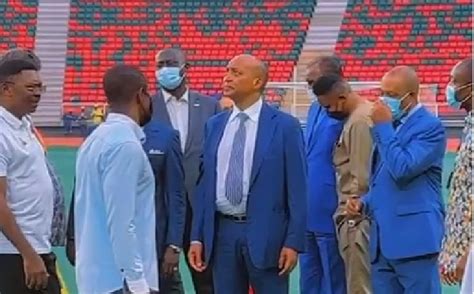 CAN 2021 vidéo Le Président de la CAF ébloui par la métamorphose du