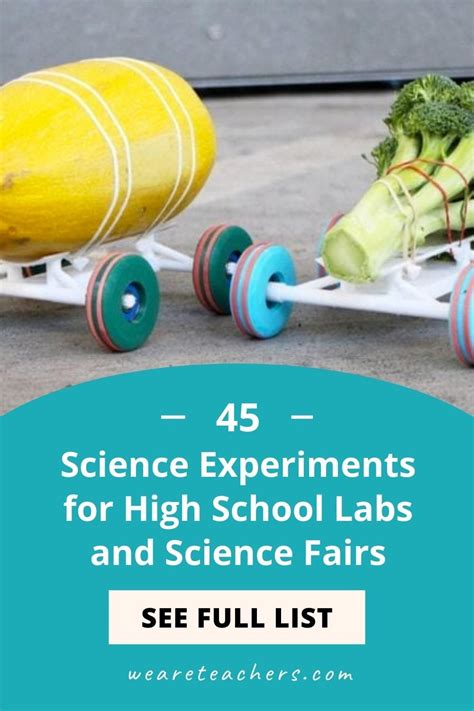 40 best science experiments for high school labs and science fairs ...