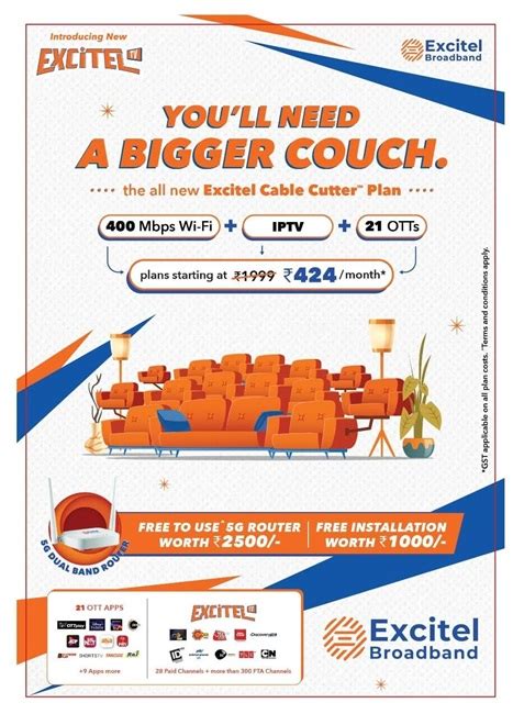 Excitel Expands Excitel Tv Plan In Hyderabad At ₹734 Per Month Offers