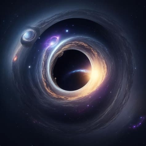 Premium AI Image | Wormhole Stargate Einstein Rosen Bridge Interstellar ...