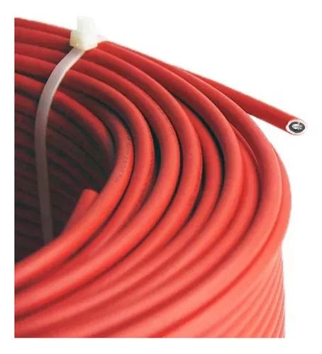 Rollo De Cable Flexible De Mm Metros Cubierta De Color Rojo