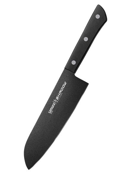 Couteau Santoku Samura Mod Le Shadow Lame Mm Boutique P Es