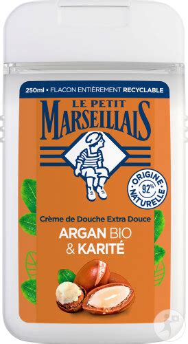 Le Petit Marseillais Crème De Douche Extra Douce Argan Et Karité Bio