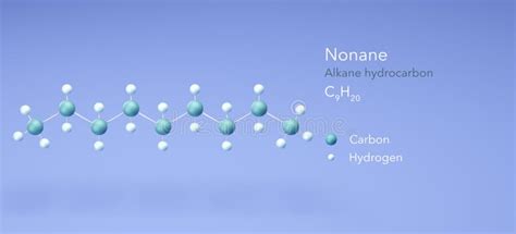 Nonane, Molecular Structures, Alkane Hydrocarbon, 3d Model, Structural ...